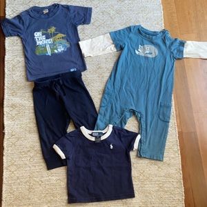 Baby Boy clothes Bundle with moccasins
